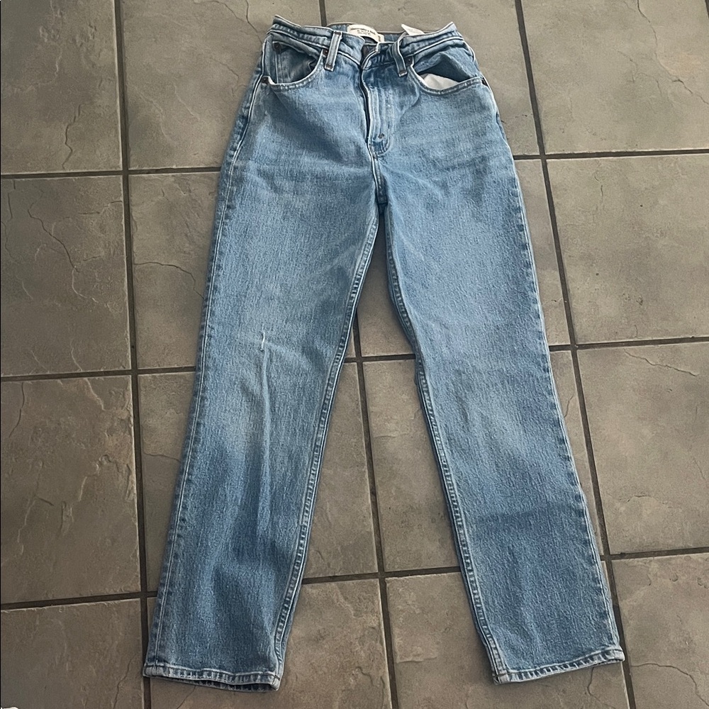 Abercrombie & Fitch Blue Straight Leg Jeans